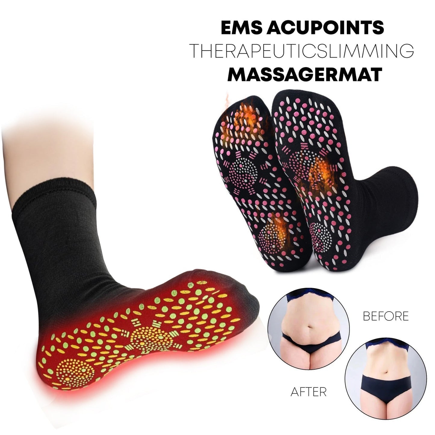 EXPECTSKY™ Tourmaline Thermal Circulation self-heating shaping socks(🔥Limited time discount Last 30 minutes)