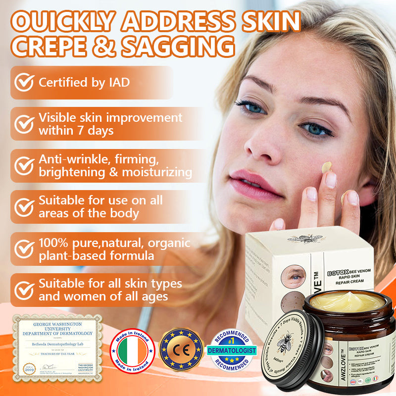 Made and shipped from Ireland |Awzlove® Botox Bee Venom Rapid Skin Repair Cream| LAST DAY 80% OFF🐝
